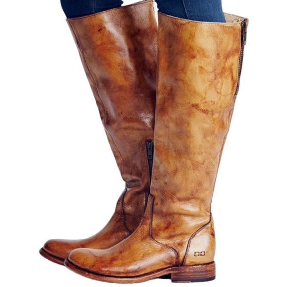 Bed Stu Shoes - NWT BED STU Tess Windsor Tan Glaze Distressed Boots Size 8.5